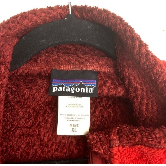 VTG Y2K 00s Patagonia Men's R4 Soft Fleece Jacket Red Full Zip Polartec Size XL - Picture 9 of 11